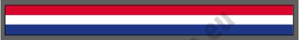 Holandská trikolora 10 cm (10 m/rol )
