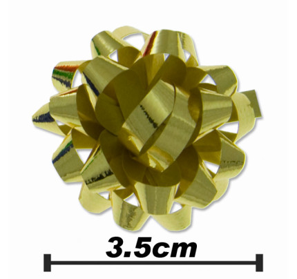 Nalepovací hvězdice STAR 5/ 22 METAL - středně zlatá - Ø35 mm (50 ks/bal)
