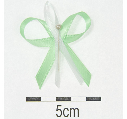 Svatební vývazky Ø 4,5cm - zelená (10ks/bal)
