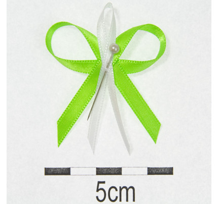 Svatební vývazky Ø 4,5cm - světle zelená (10 ks/bal)