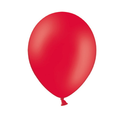 Balonek pastelový -  Ø30cm - červená (100 ks/bal)