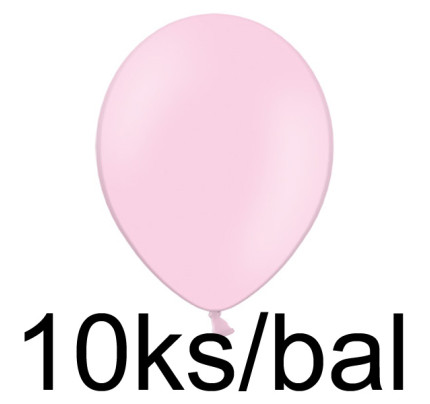Balonek pastelový -  Ø30cm - růžová (10 ks/bal)