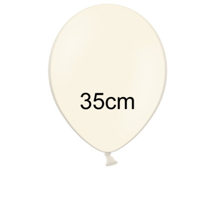 Balonek pastelový - Ø35 cm - krémová (100 ks/bal)
