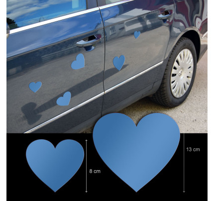 Srdíčka magnetická - modrá (5 ks/bal)