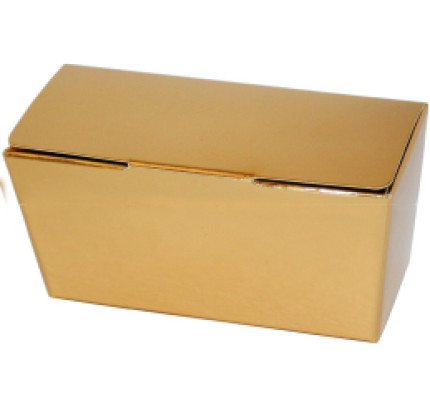Luxusní krabičky na 125 g čokolády - zlatá (25 ks/bal)