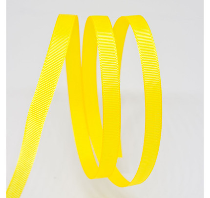 Rypsová stuha - 10 mm - žlutá (25 m)