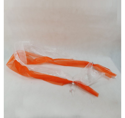 Šerpa na auto - oranžová s bílou (1 ks)