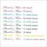 Vzorník barev písma pro potisk svatebních košíčků
